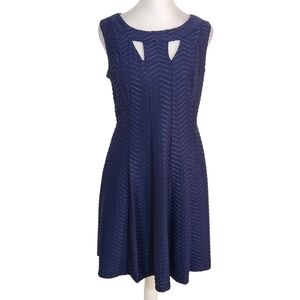 Enfocus Studio Navy A-Line Dress Size 8 Wedding Guest Dress
